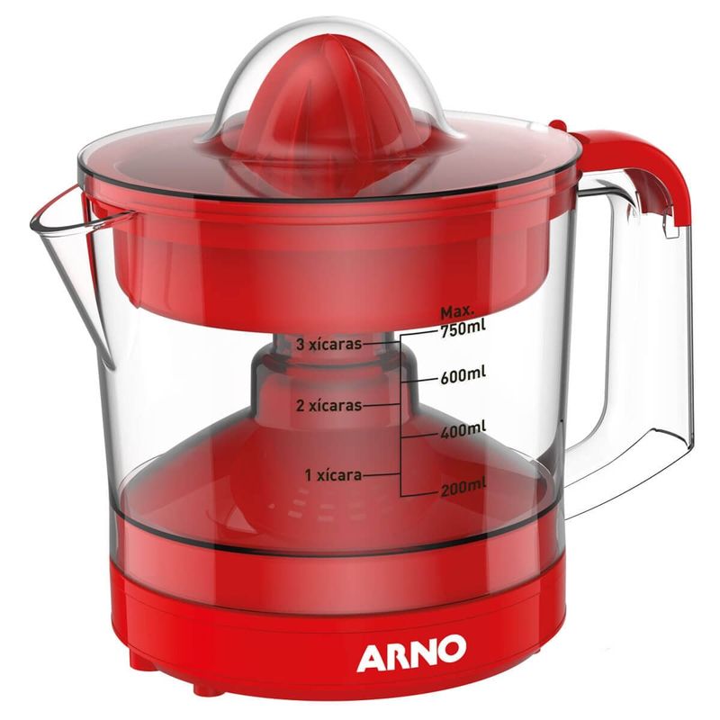 Espremedor de Frutas Arno Suco Express 0,75L 40W CP32 Vermelho 110v