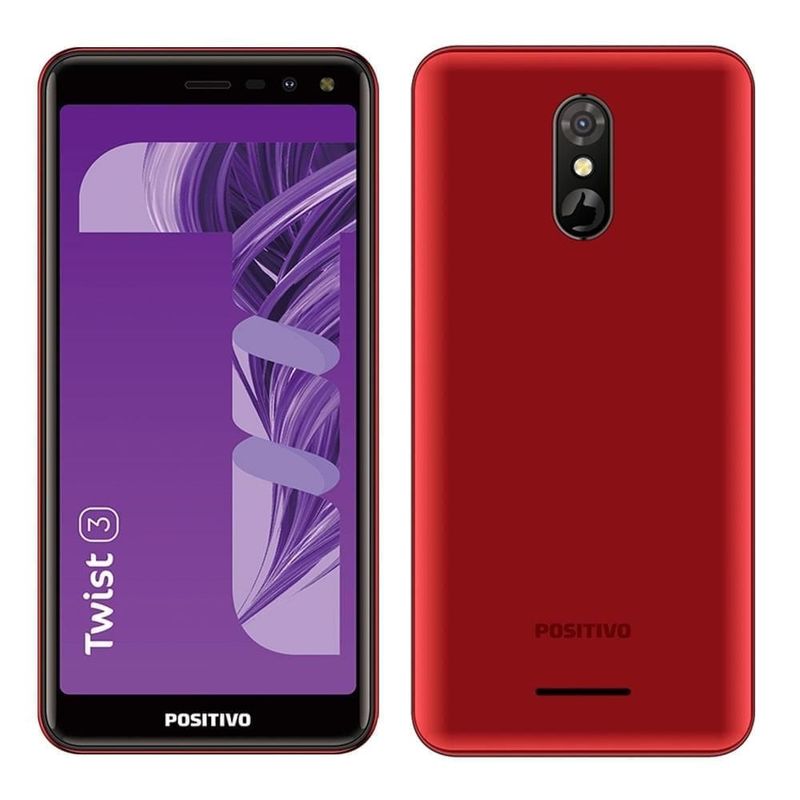 Smartphone Positivo S513 Twist 3 32Gb Tela 5.5 polegadas 3G Vermelho