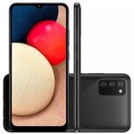 SmartphoneSamsungGalaxyA02s65polegadasOctaCore32GB3GBCameraTriplaPreto