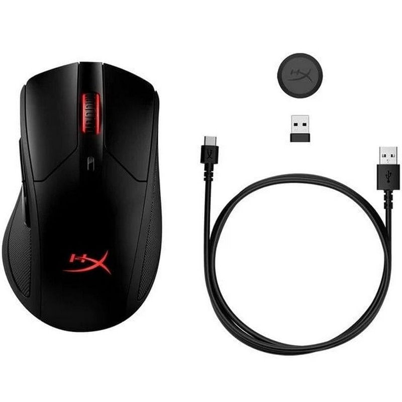 MouseHyperxPulsefireDart16000DpiRgbSemFioGamerPreto