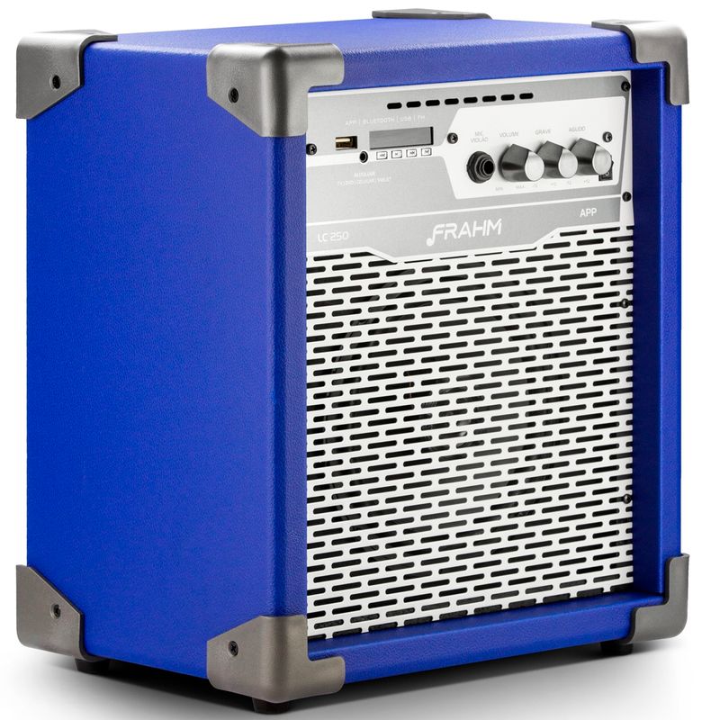 Caixa De Som Amplificada Frahm LC250 APP 100W Azul