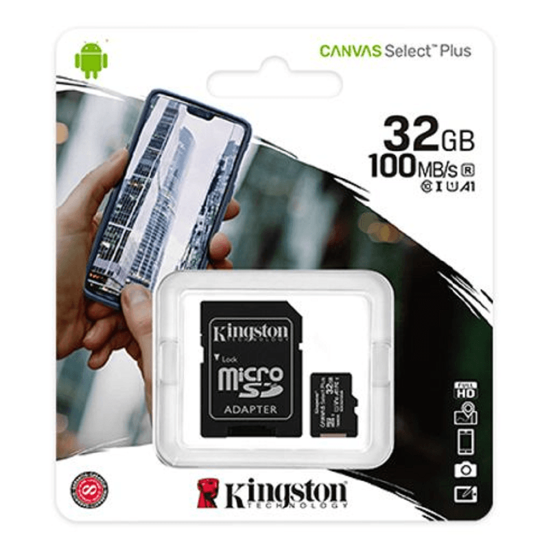 Cartão de Memoria Kingston 32Gb Classe 10 Preto