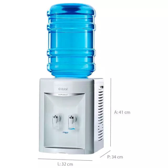 Bebedouro IBBL Compact de Mesa Garrafão de 10 e 20L Branco 127V