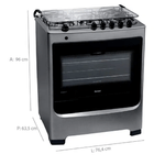 Fogao 5 Bocas Consul acendimento automático Inox Bivolt CFS5NAR