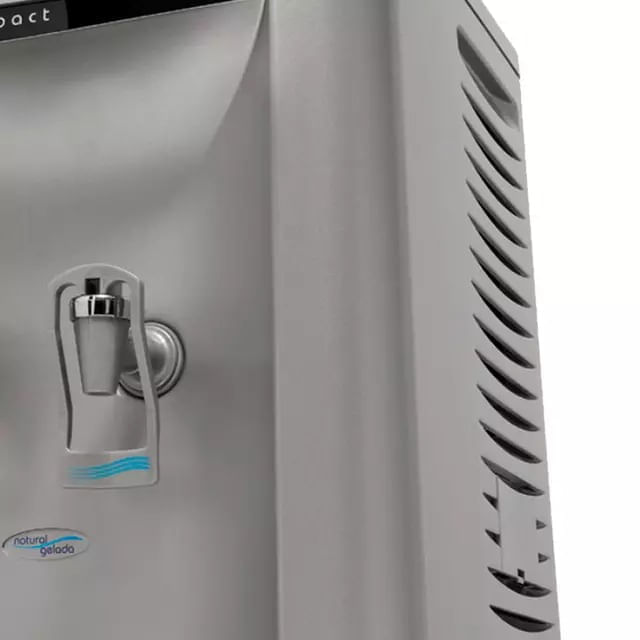 Bebedouro de Água Eletrônico IBBL Compact Galão de 10 e 20L Prata 110V