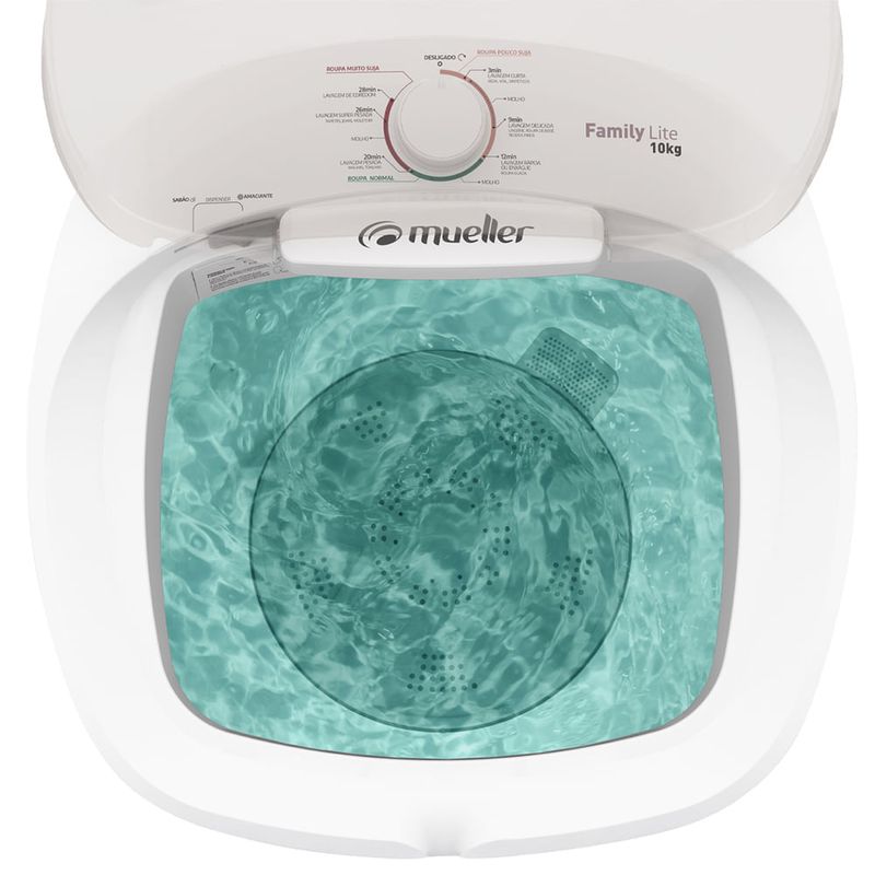 Maquina de Lavar Mueller FamilyLite Semiautomática 10kg Cor Branco 127V