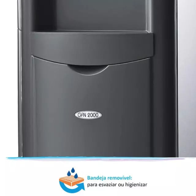 Bebedouro de Água Eletrônico Coluna Bandeja Removível IBBL GFN 2000 Inox 127v