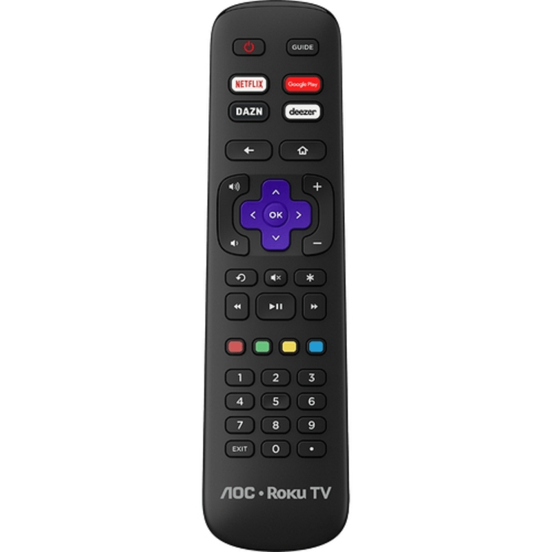Smart TV AOC Roku LED 43 polegadas com Wi-Fi Full HD 3 HDMI 1 USB com Controle Remoto Preta