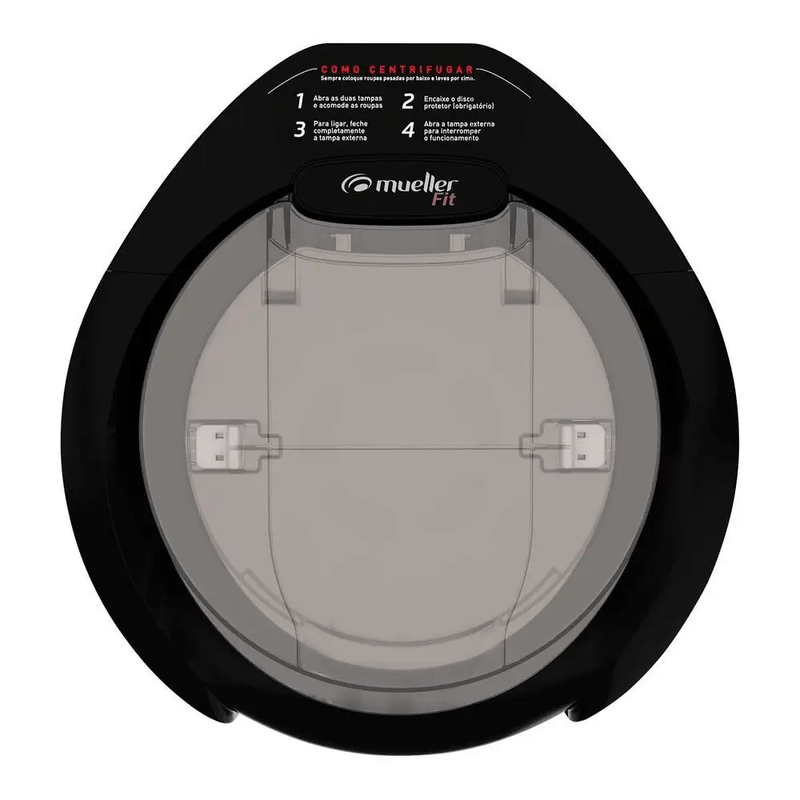 CentrifugadeRoupasMuellerFit126kgDuplaTampaSuporteparaFioPreto110V