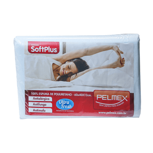 Travesseiro Pelmex Soft Plus Espuma Poliuretano 40 x 60 cm