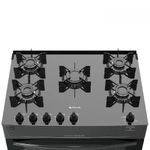 Fogao-5-Bocas-Preto-com-Mesa-de-Vidro-Atlas-Monaco-Top-Glass-Bivolt