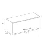 Armario-Aereo-Poquema-71-cm-Cristal-1-Porta-Chocolate-Cinza-Platinum-