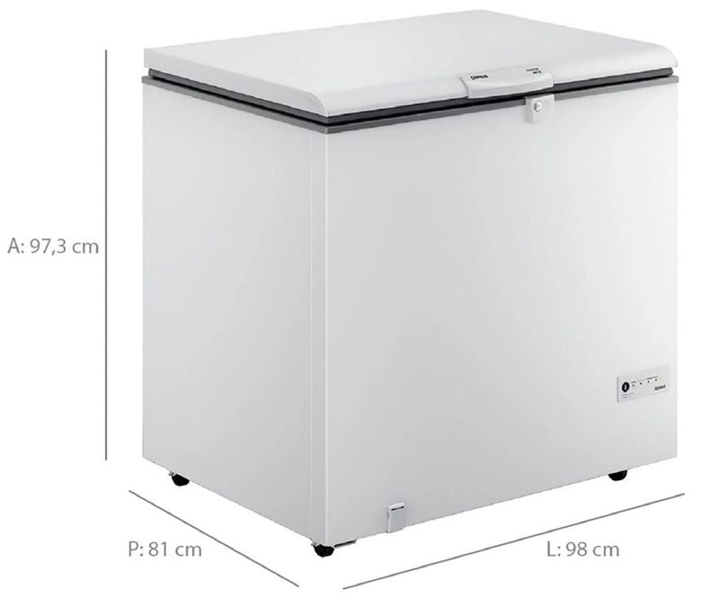 Freezer-Consul-309L-1Porta-Horizontal-Degelo-Manual-CHA31FB-110V-Branco