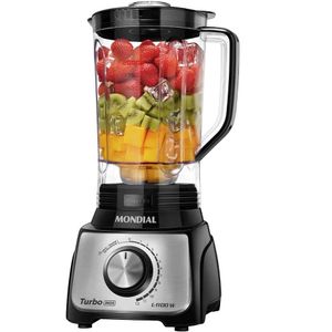 Liquidificador Mondial Turbo L-1100 Preto 1100W com 12 Velocidades