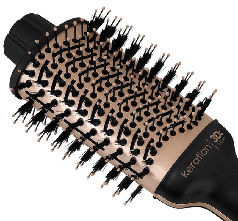 EscovaSecadoraGamaStylishKerationBrush3DPretoCobreMetalicoBivolt