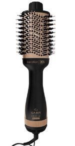EscovaSecadoraGamaStylishKerationBrush3DPretoCobreMetalicoBivolt
