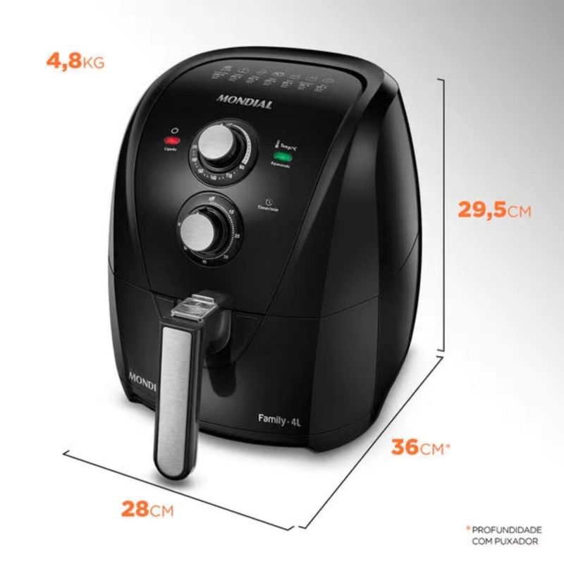 Fritadeira-Sem-Oleo-Air-Fryer-Mondial-4-Litros-Family-1500w-Maior-Potencia