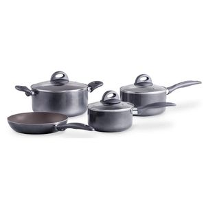 Jogo de Panelas de Alumínio com 4 Peças e Revestimento Antiaderente Cerâmico Brinox Ceramic Life Smart Cinza