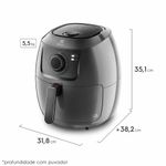 Fritadeira-Electrolux-EAF50-Air-Fryer-Cinza
