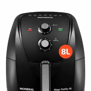 Fritadeira Elétrica sem Óleo Air Fryer Mondial Mega Family AFN-80-FB 8L