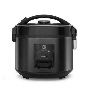 Panela Elétrica de Arroz Electrolux Efficient 2L com Visor Glass Inox Preto
