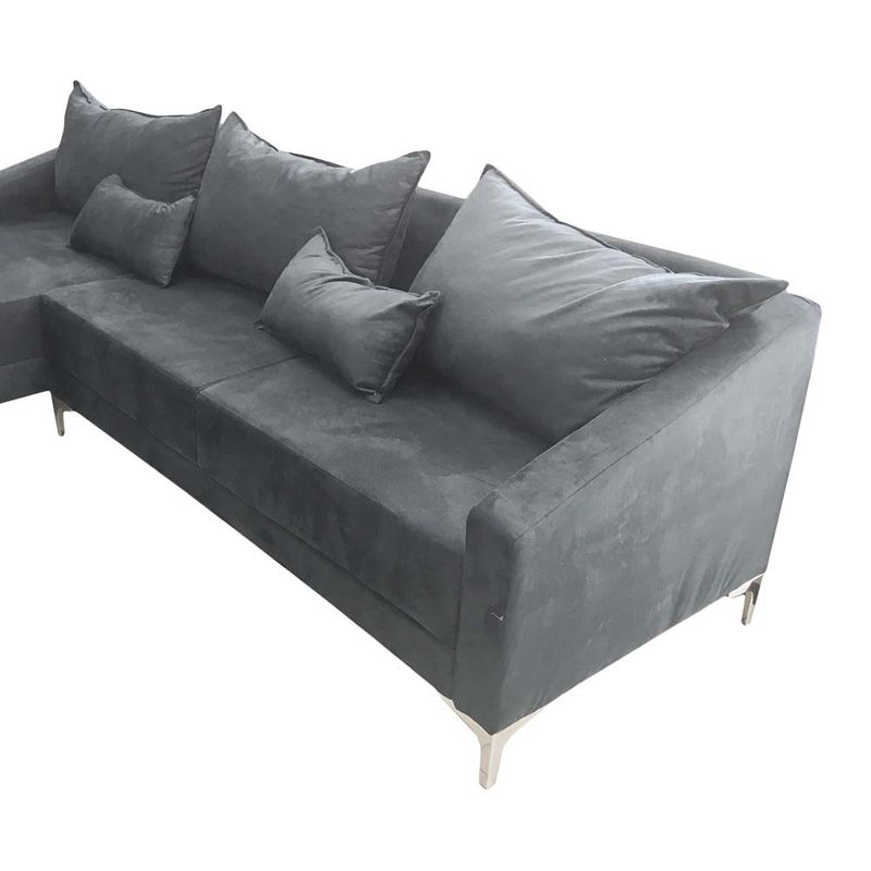 Estofado-Arezzo-Marjom-com-Chaise-Velveten-Grafite