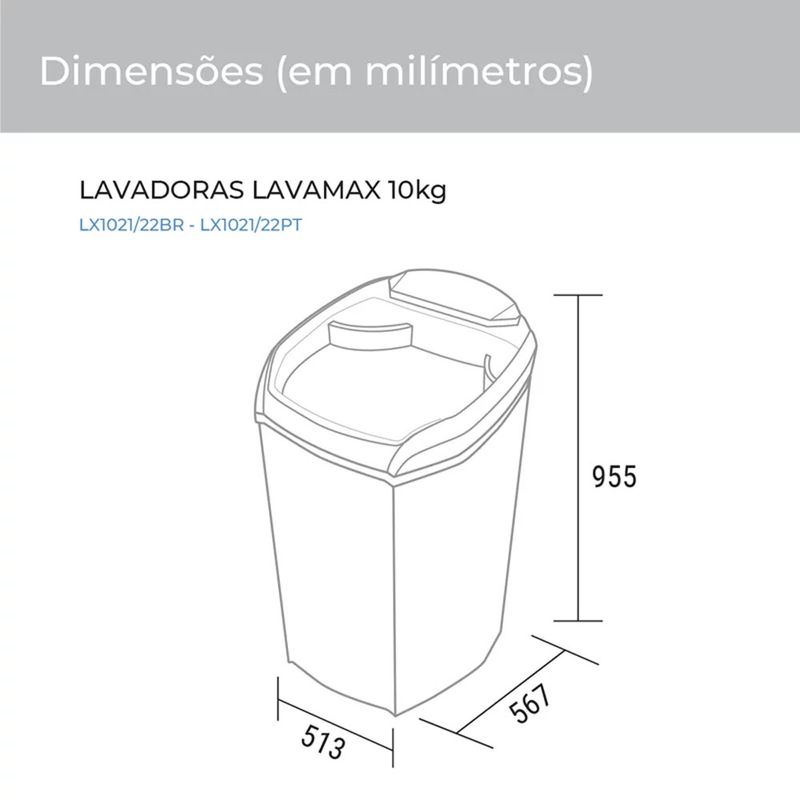 Lavadora-Suggar-Lavamax-10KG-127V-Preta