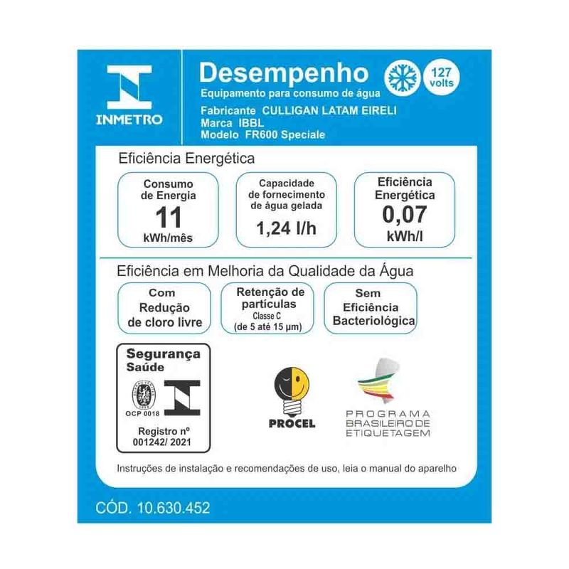 Purificador-de-Agua-IBBL-Speciale-FR600-Prata