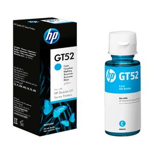 Garrafa de Tinta HP GT52 Ciano 70ml - Refil Original