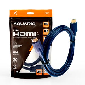 Cabo HDMI 2.1 8K Aquário de 2 metros