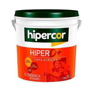 Tinta Acrílica Econômica para Interiores Hipercor Hiper D+ Branco Neve 15L