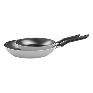 Conjunto de Frigideiras de Alumínio com 2 Peças e Revestimento Antiaderente Brinox Fun Prata