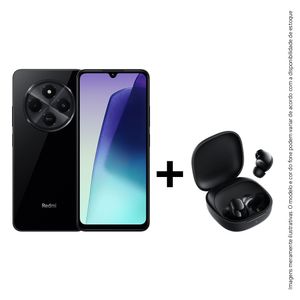 Smartphone Xiaomi Redmi 14C 256GB Preto 6.8" 4GB RAM 4G Com Fone Bluetooth Preto