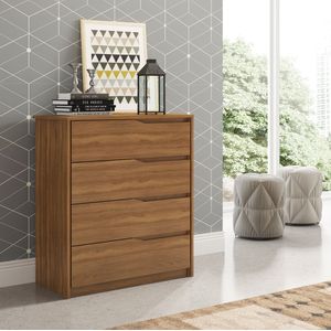 Cômoda 4 Gavetas Demóbile Átria Amêndola Touch