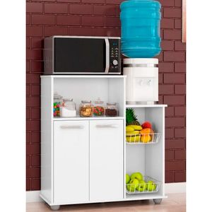 Armário Multiuso com 2 Portas Poliman Sollys Branco