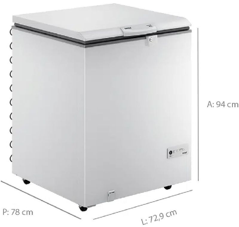 Freezer-Consul-220L-1-Porta-Horizontal-Degelo-Manual-CHA22FB-110Volts-Branco