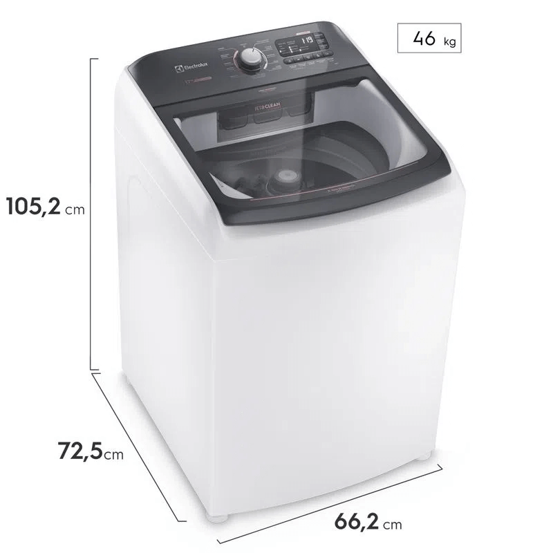 Maquina-de-Lavar-17kg-Electrolux-11-Programas-de-Lavagem-com-Cesto-Inox-LEC17-Branca-127v