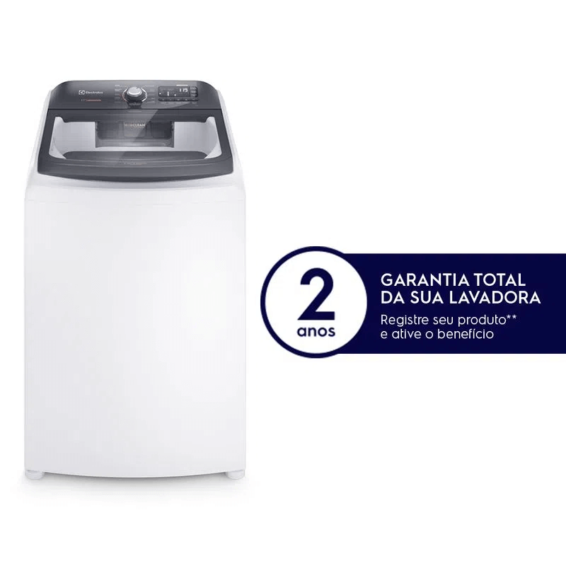 Maquina-de-Lavar-17kg-Electrolux-11-Programas-de-Lavagem-com-Cesto-Inox-LEC17-Branca-127v
