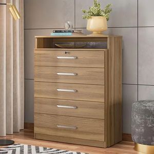 Cômoda 5 Gavetas Demóbile Triunfo Amêndola Touch