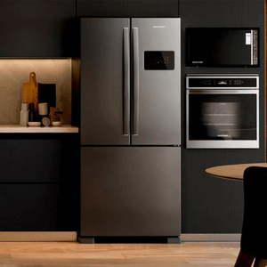 Geladeira Brastemp Frost Free French Door 554L Black Inox BRO85AE