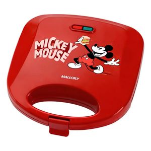 Sanduicheira Mallory Mickey Mouse Funny Plates 750W Vermelha