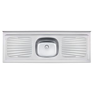 Pia de Apoio em Aço Inox Tramontina New Raggi 150x52cm