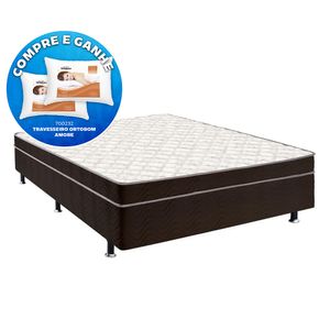 Cama Box Casal Ortobom Robust Espuma D28 188x138x53cm