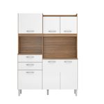 Cozinha-Demobile-Harmonia-em-MDP-6-Portas-2-Gavetas-Amendoa-Branco