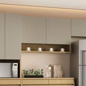 Armário Aéreo com 2 Portas Simone Mendes Nesher 120cm 100% MDF Carvalho/Greige