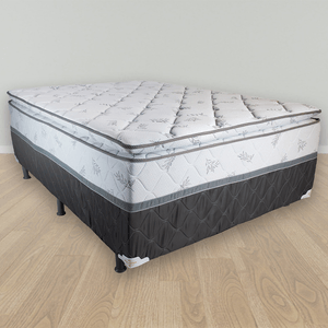 Cama Box Casal Marjom Amazônia Mola Bonnel Pillow Top 138x188x66cm