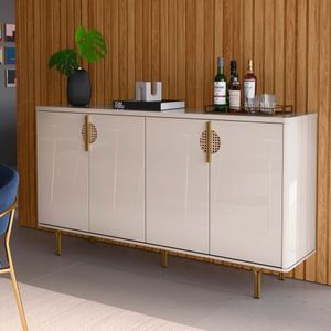 Buffet com 4 Portas Lukaliam Marsala Off White