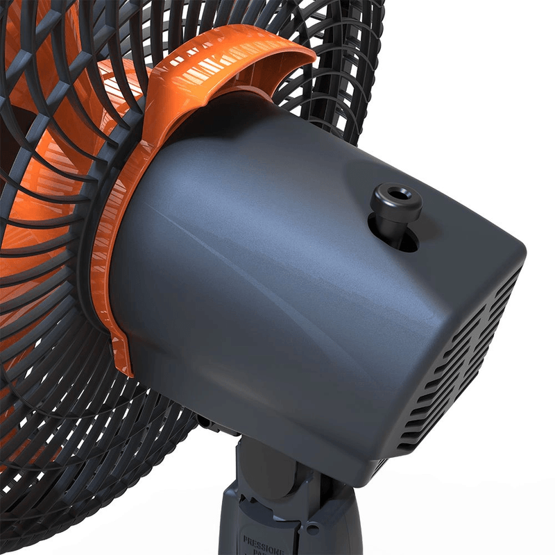 VentiladordeMesa30cmMalloryElegance4Pas3VelocidadesGrafiteLaranja127V