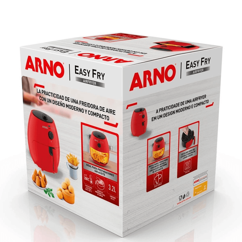 FritadeiraEletricaArnoAirFryer32LitrosVermelha127V
