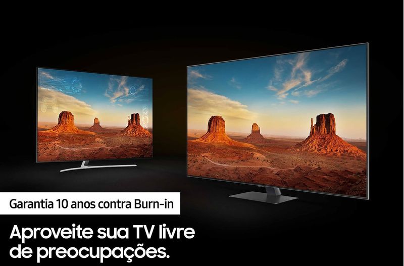 SmartTVSamsung55polegadasQLED4KWiFiTizenAlexaeModoGameCinzaescuro